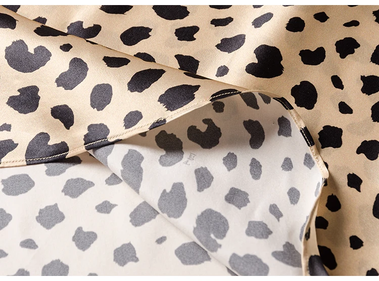 Women Silk Leopard Print Maxi Skirt Ladies High Waisted Summer Long Skirts Fashion Leopard skirts womens