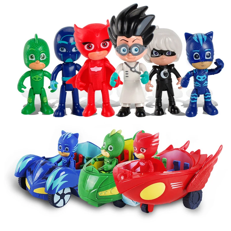 PJ Masks Juguete Catboy Owlette Gekko фигурки на Хэллоуин Pj Mask костюмы аниме косплей подарок на день рождения игрушки для детей S69