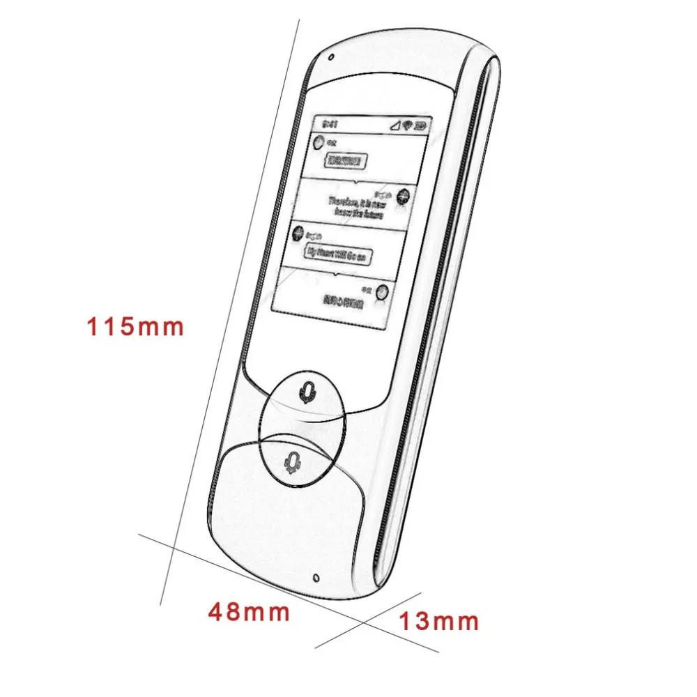 Интеллектуальный офлайн-переводчик поддерживает 41 язык путешествия за рубежом узнать автономный перевод машины записи перевода