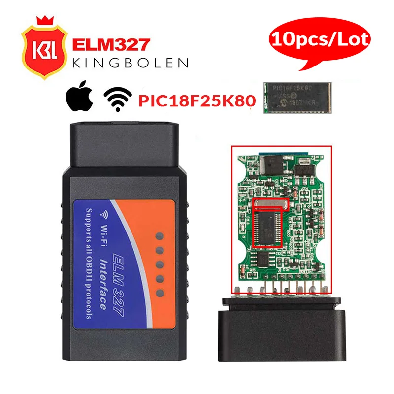 ELM327 V1.5 Bluetooth/Wifi OBD2 V1.5 Elm 327 Bluetooth PIC18F25K80 чип OBD автоматический диагностический инструмент OBDII для Android/IOS/Windows