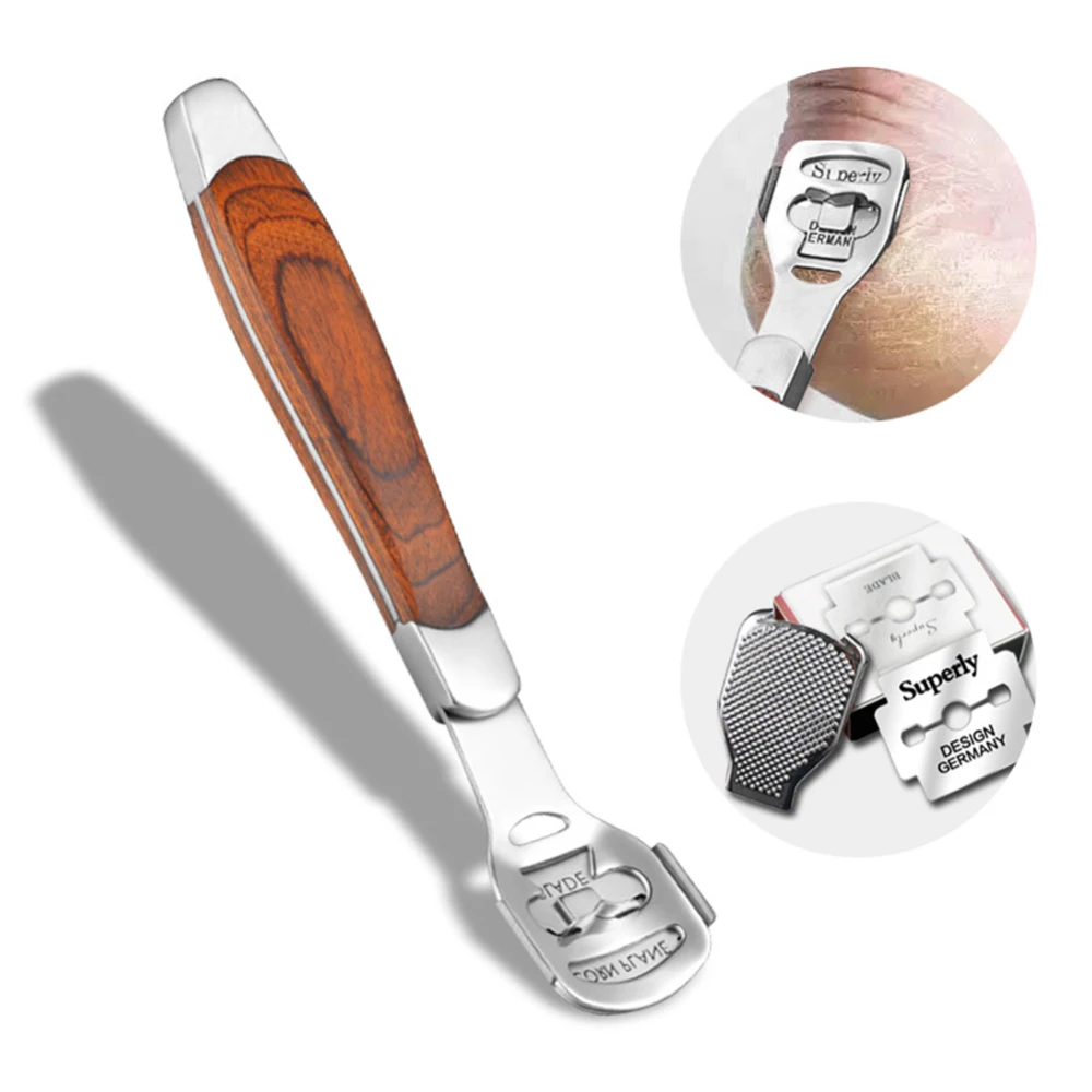 

Foot Corn Removal Cutter Scraper Cuticle Callus Remover with 10 Blades Personal Foot Corn Removal Cutter & dead skin shaver kit