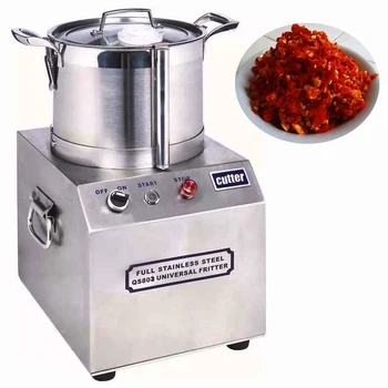 

Electric Ginger Garlic Paste Making Machine Stainless Steel Multifunction High Speed Meatball Beater 6L Restaurant Food Crusher