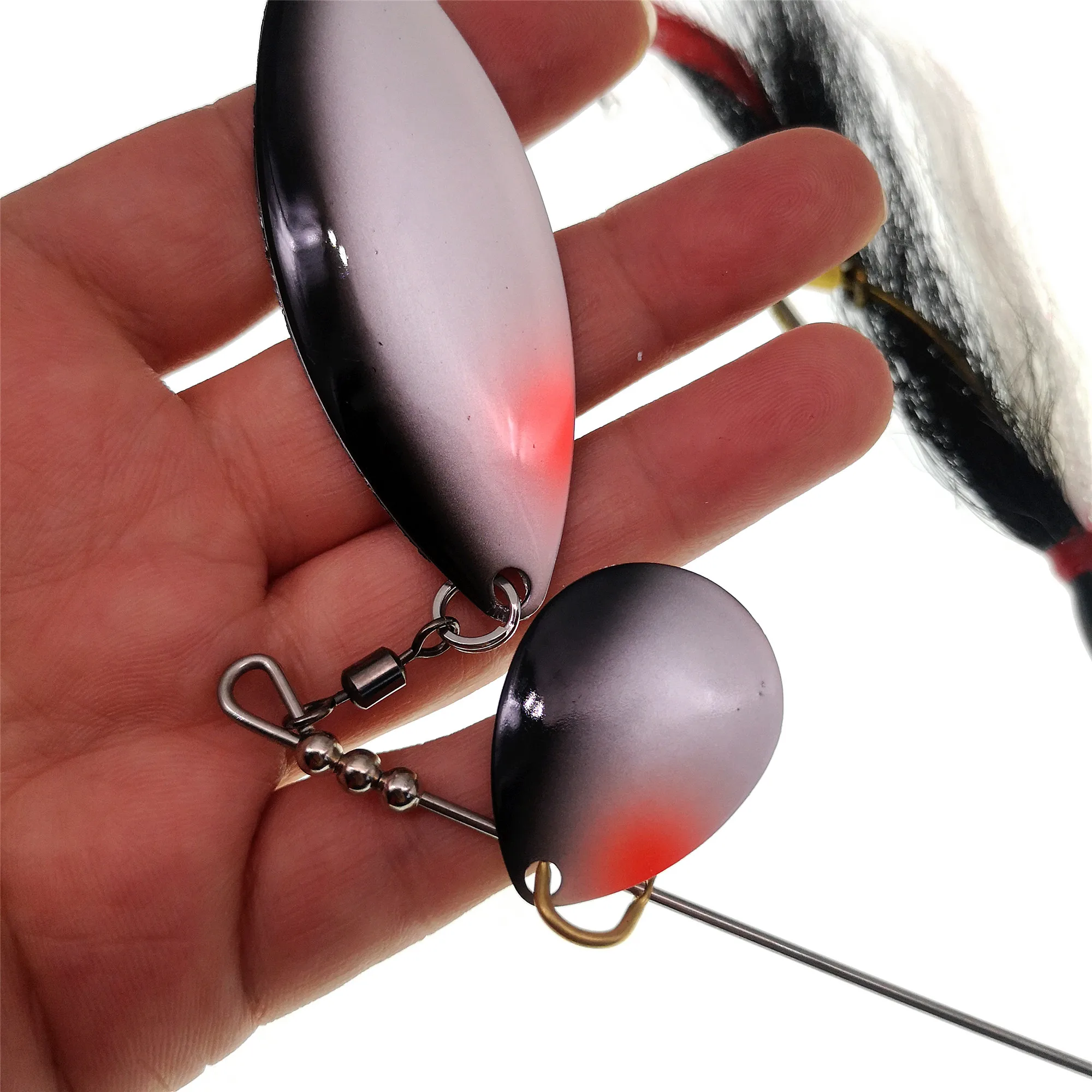 パイク,マスキーメタルルアー,スピナーベイト,39g,ダブル