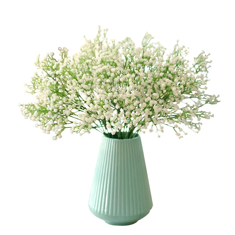 90Heads 52cm Babies Breath Artificial Flowers Plastic Gypsophila DIY Floral Bouquets Arrangement for Wedding Home Decoration