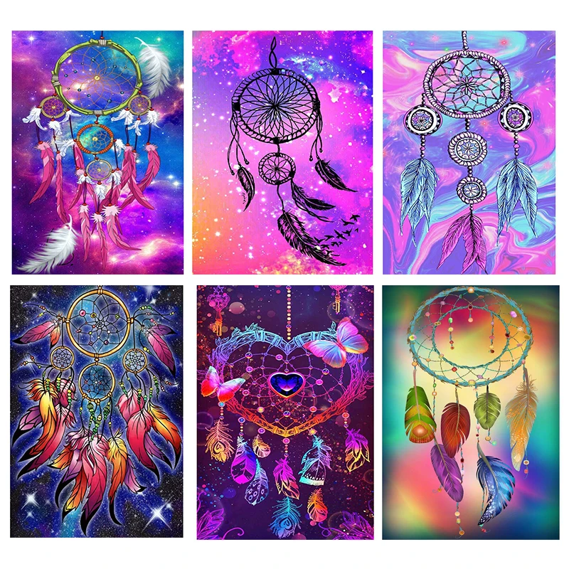 Алмазная живопись 5D с полным заполнением вышивка бабочка перо мечты сделай сам