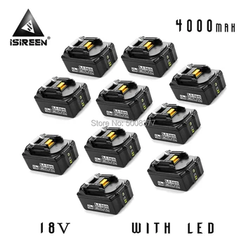 

Rechargeable Battery 4000mAh Lithium Ion Replacement for Makita 18V BL1840 BL1830 BL1815 194230-4 LXT400 Power Tool Battery Pack