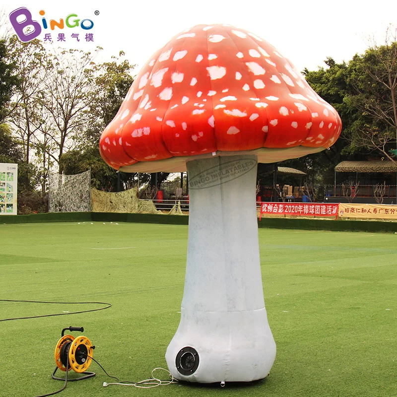 

Personalized 3mH Inflatable Mushroom Lights For Outdoor Event Decoration-BG-Z0047