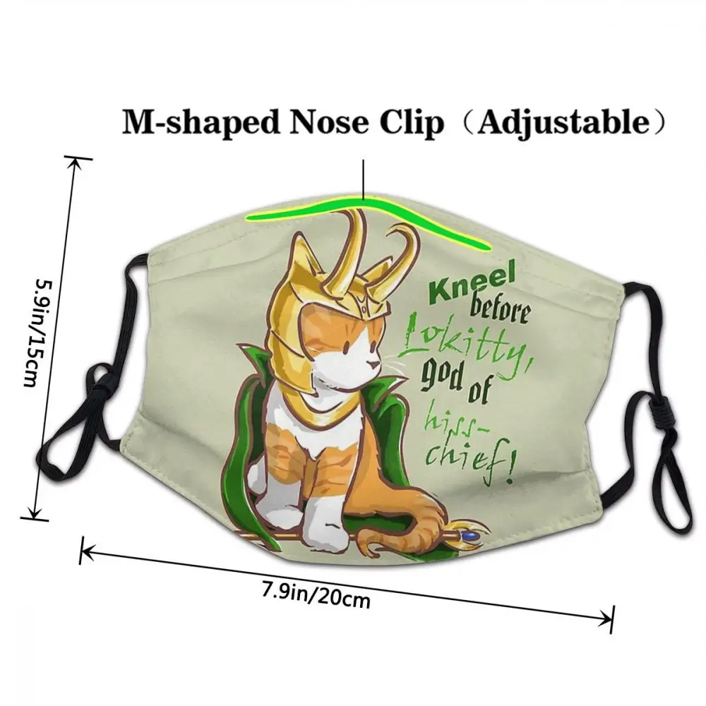 Masque Lavable Kneel Before Lokitty Norse Mythology Thor Odin Freyja Freyr Loki Yggdrasil Higienica Adulto Protection Masks