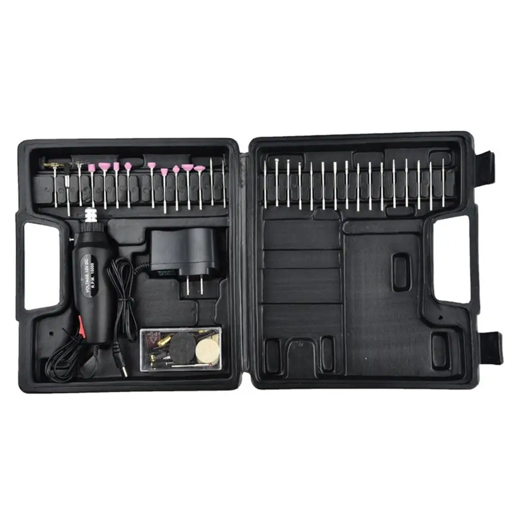 

60Pc Mini Electric Grinder Dc12V Mini Electric Grinder Micro Small Electric Drill Electric Grinder Polishing Nail Art