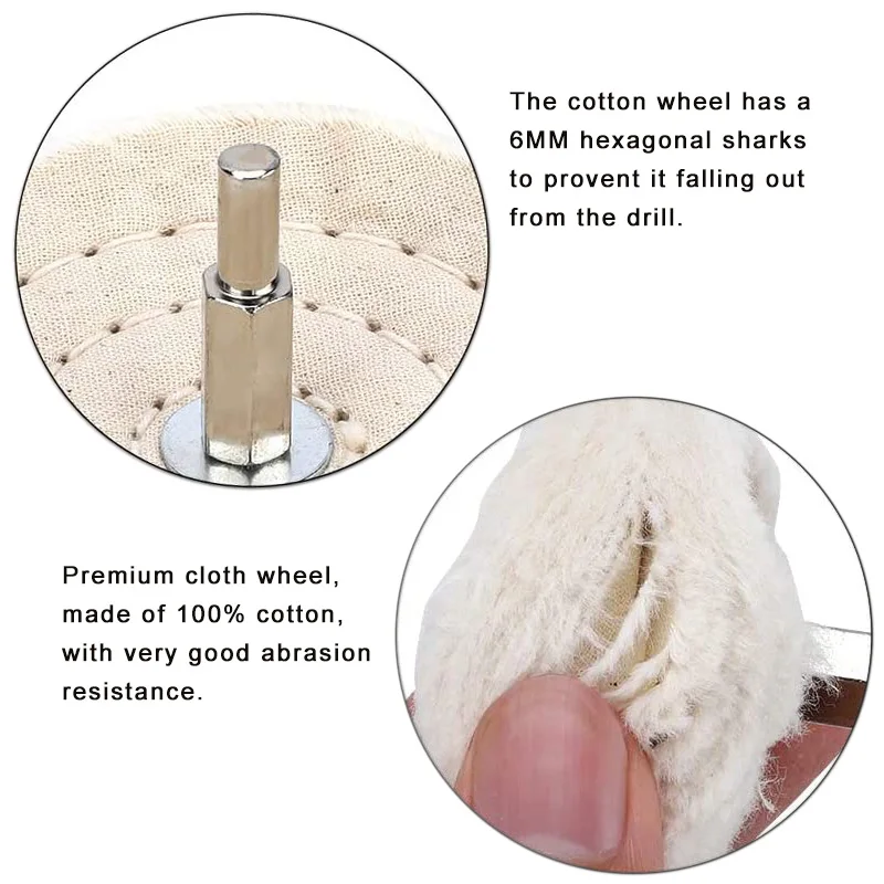 5PCS Car Rims Polishing Cloth Wheel Buffing Durable Cloth Polishing Wheel Car Detailing Waxing Cleaning Maintenance Tool car rims polishing cloth