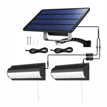 

LED Solar Light Outdoor Pendant Light Double Head Garden Lights Solar Powered Sunlight Spotlights for Garden Decoration