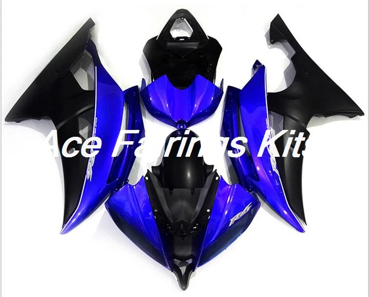 4 бесплатных подарка ABS мотоцикл Полный Обтекатель Набор подходит для YAMAHA YZF-R6 2008- ABS пластик Cowlings обтекатель комплект черный синий