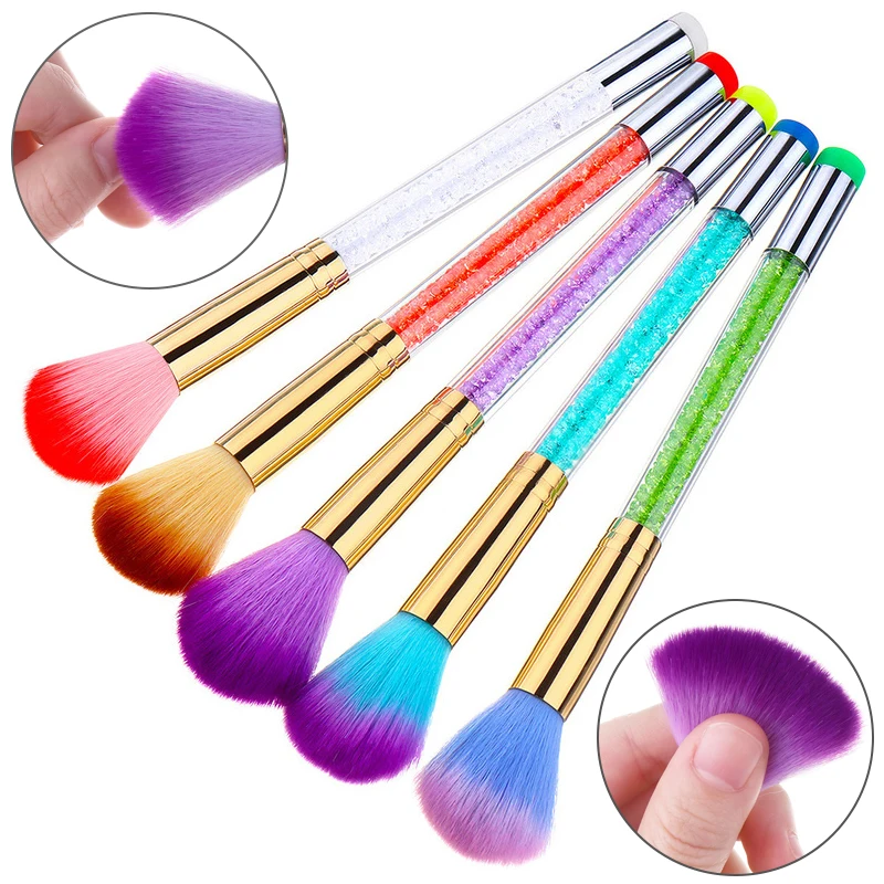 

Nail Cleaning Nail Brush Tools File Nail Art Care Pedicure Soft Remove Dust Clean Remover Brush Acrylic for Nail Care
