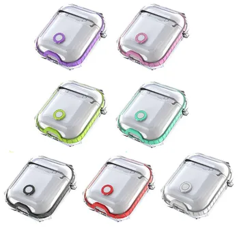 

Transparent Earpods Case Protective Case Soft TPU Silicone Shockproof Cover Shell for Airpods 1/2 Kit