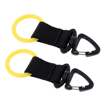 

2Pcs Deluxe Scuba Diving Webbing Regulator Octopus Mouthpiece Holder Attached with Swivel Clip