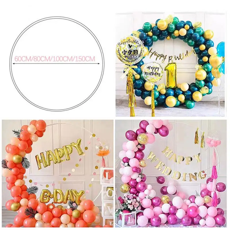 Sky Circle Balloon Ring Shape Birthday Party Wedding Room Celebration Hotel Background Scene Layout Props | Дом и сад