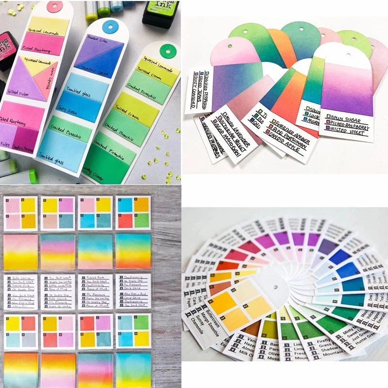 

Color Swatches Metal Cutting Dies Color Swatches For Watercolors Die Cuts For Card Making DIY Scrapbooking New 2019 Crafts Cards
