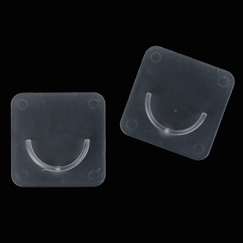 2 Pieces Of Punch-free Strong Rod Holder Curtain Rod Bracket Hook Adjustable Transparent Wall Bracket Self-adhesive