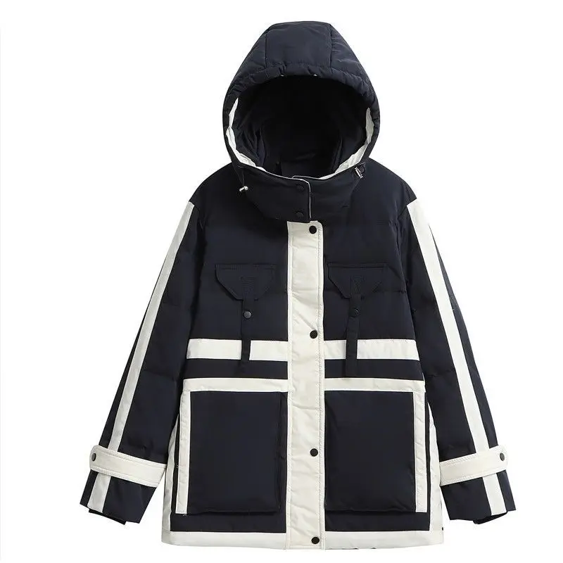 2021 winter new down jacket women's warm coat online star parker cargo white duck down hooded coat for fashion girls shopping