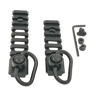 

Red Dot Scope Accessories Hollow Buckle Rail Strip Eight Slots Black Metal Rail Strip Outdoor Tactical Accessories