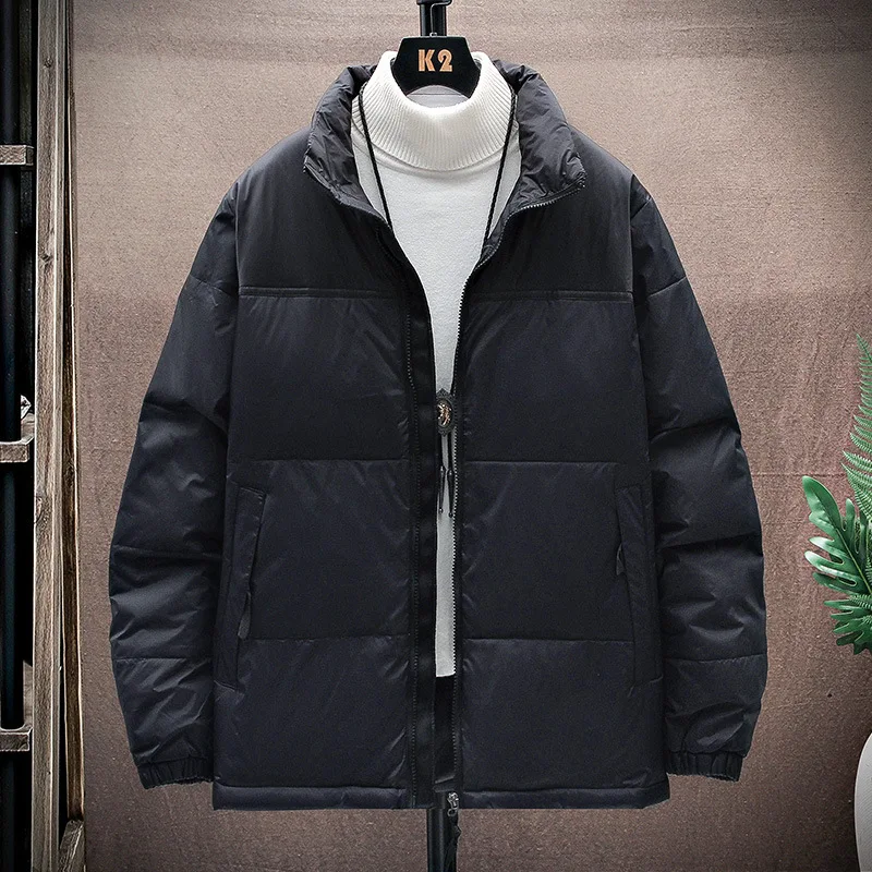 2022 Winter Male Jacket Stand Collar Quality Fashion White Duck Down Man Jacket Windbreak Men's Down Jacket Warm Outwear parka