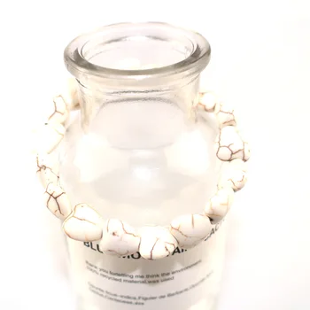 

Single Circle White Love Stone Women Bracelet Natural Stone Bracelet Simple Jewelry Lovers Bracelet Men's Ladies Bracelet