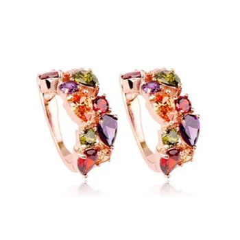 

1 Pair Fashion Womens Lady Elegant Crystal Rhinestone Ear Stud Earrings Jewelry Jewelry Gifts