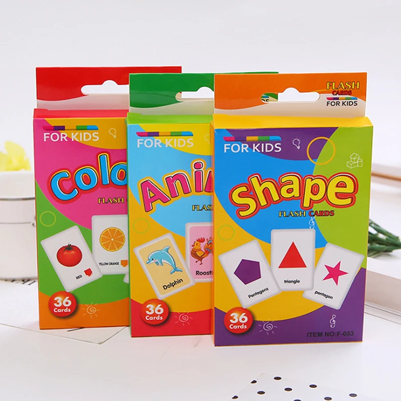 

Children Education Toy Kids Recognition Color Animal Shape Teaching Card Early Learning Educational Toys