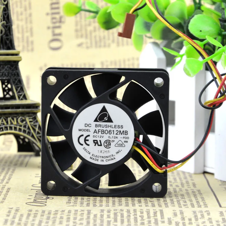 6015 12V 0.12A(6 см) 6 3 провода AFB0612MB защиты электродвигателя Вентилятор охлаждения