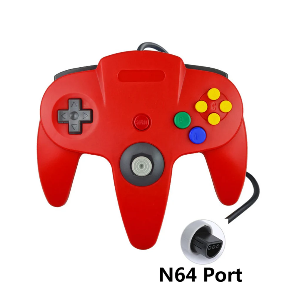 Игровые аксессуары, геймпад для Gamecube, джойстик для ПК, компьютерный контроллер для kingd N64, проводной контроллер, джойстик - Цвет: N64 Red