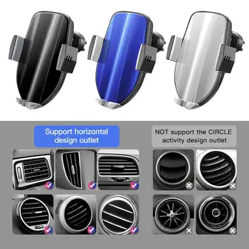 

Wireless Car Phone Charger Metal + Plastic Fast Charging Vehicle-mounted Charging Holder Bracket Accessories For Smart Phones