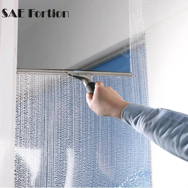 1pcs Window Cleaner Glass Dust Wiper Wash Scraper Squeegee Brush Cleaner SQJ9807 Window Window Cleaner Kitchen J7G8