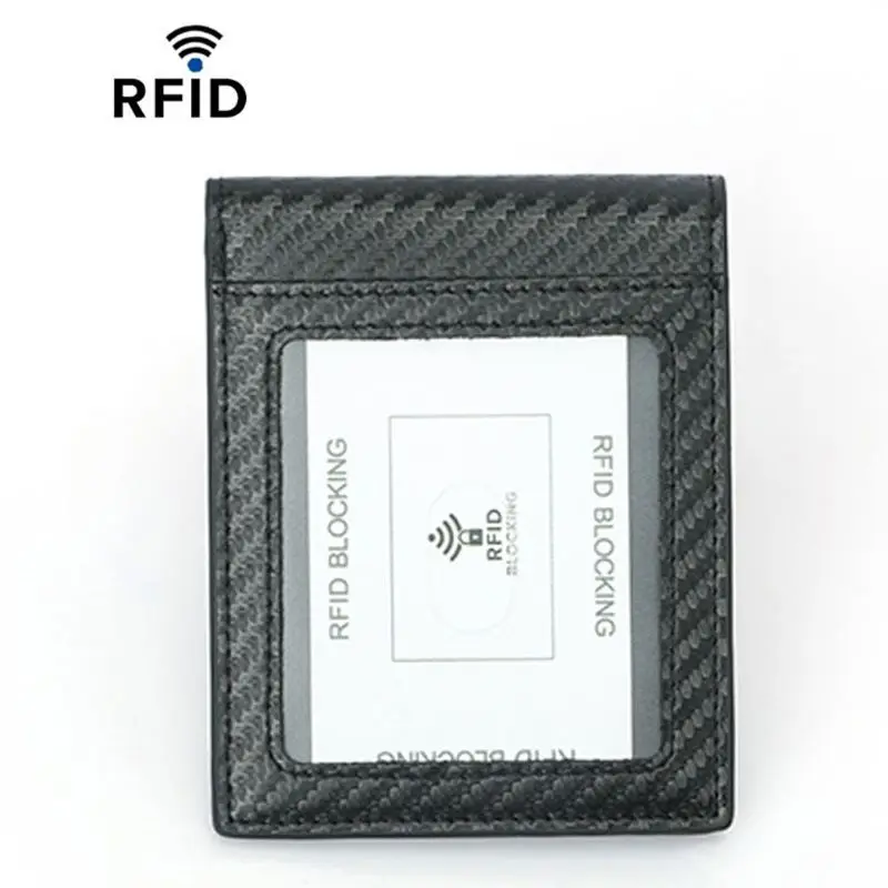 Мужской RFID кошелек ID кредитный держатель для карт короткий клатч сменный КАРМАН БИЗНЕС двойной Кошелек для монет