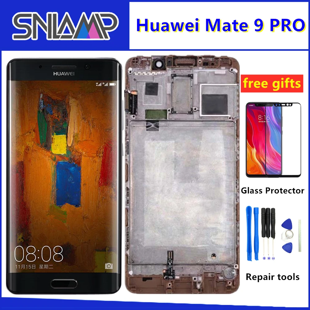 

ORIGINAL 5.5" Display for Huawei Mate 9 Pro LCD Touch Screen Digitizer Assembly with Frame For Mate9 pro LCD Screen Replacement