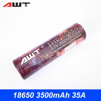 

AWT 18650 Battery 3500mAh 35A Li-ion Rechargeable 18650 High Powerful Battery