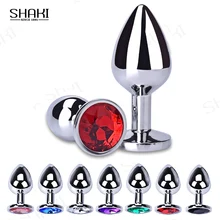 Анальная пробка SHAKI, секс-игрушки для пар, товары из нержавеющей стали, гладкая металлическая Анальная пробка, хвост, кристалл, ювелирные изделия, тренажер, секс-шоп для взрослых Анальная пробка SHAKI, секс-игрушки для пар, товары из нержавеющей стали, гладкая металлическая Анальная пробка, хвост, кристалл, ювелирные изделия, тренажер, секс-шоп для взрослых