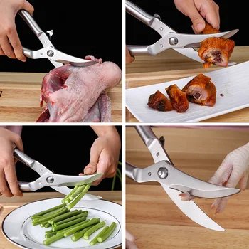 

1PCS Strong Knives Kitchen Shears Stainless Steel Poultry Fish Chicken Bone Scissors for Kitchen