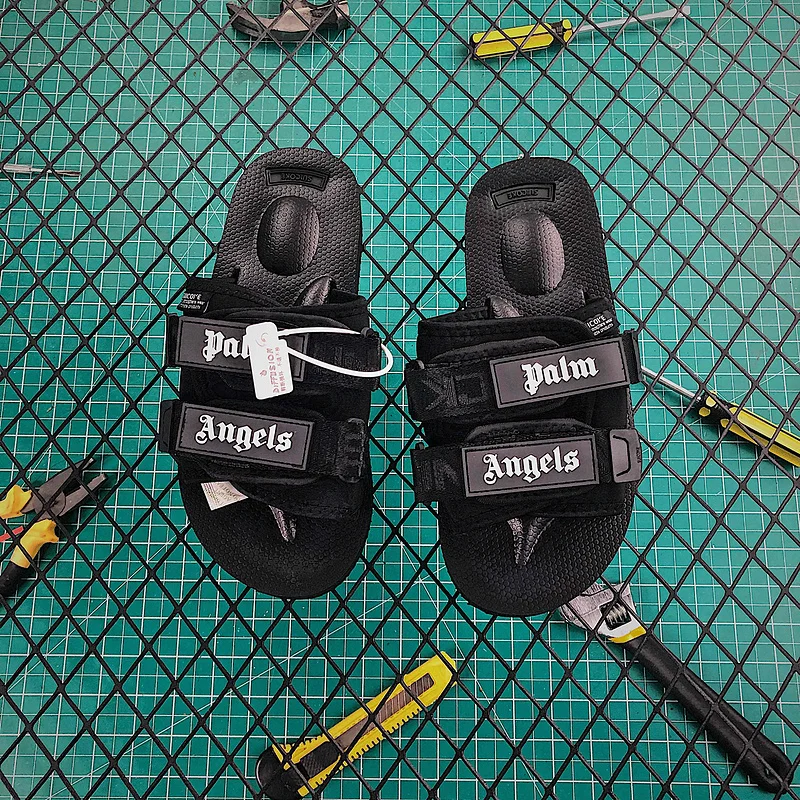 

Palm Angels Logo Print Function Shoes Slipper Hiphop Streetwear Men Summer Slipper Shoes Palm Angels