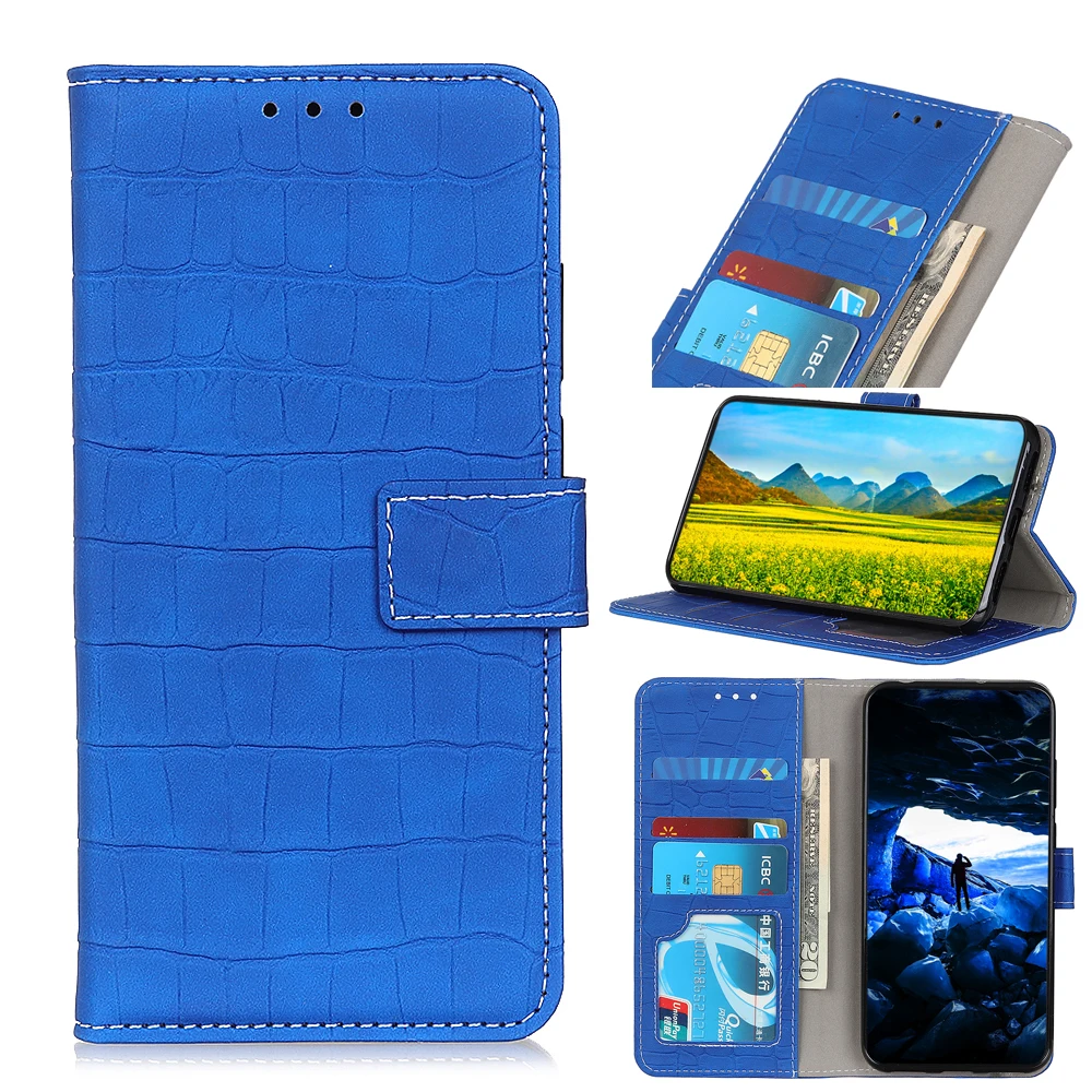 Чехол для zte Blade V10 Vita с рисунком аллигатора из искусственной кожи с откидной крышкой и подставкой, чехол-кошелек с отделениями для карт, противоударный чехол с защитой от царапин