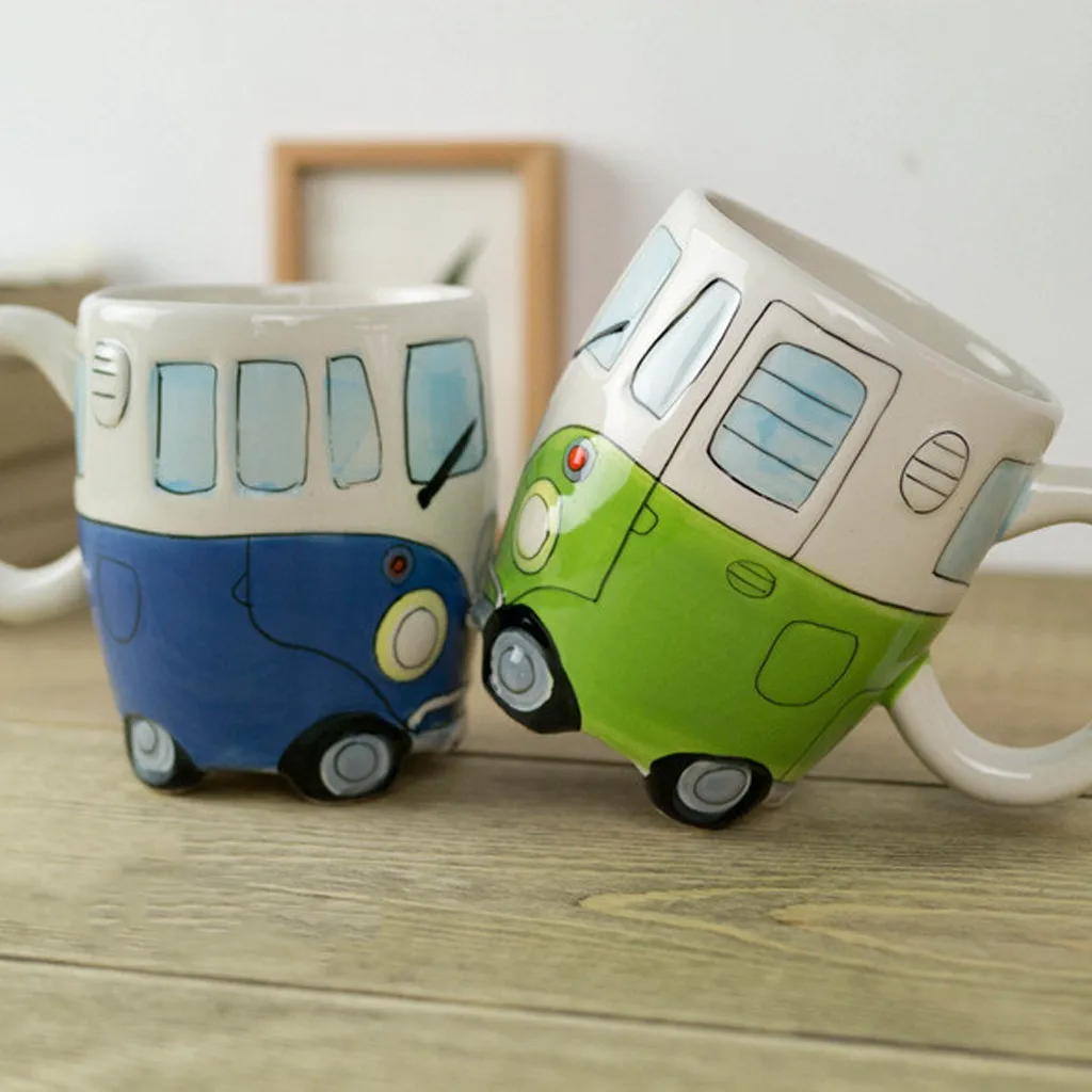 Ручная роспись мультфильм керамическая форма кофе кружка ваттер чашка 201-300 мл лучший подарок кухонные аксессуары Для Кухни