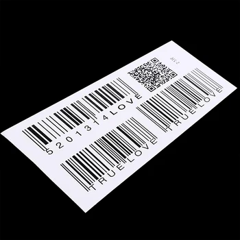 

Waterproof Simulation Tattoo Sticker Small Fresh True Love Barcode Temporary Tattoo Stickers Body Art 3D Sticker