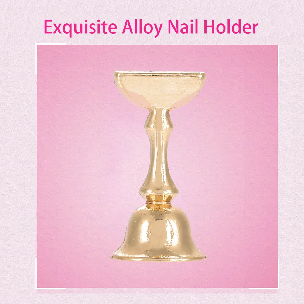 Rhinestone Magnetic Base DIY Nail Art Practice Training Display Stand Holders False Nails Showing Shelf Salon Manicure Tools