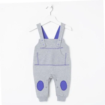 

Bib for a boy, gray, height 68 cm