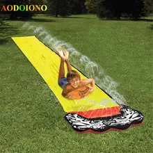 4,8 м гигантские водные горки для серфинга Веселые лужайки водные горки бассейны для детей летние ПВХ игры центр двора уличные игрушки для детей и взрослых