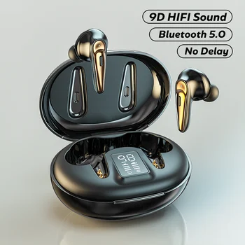 

TWS Wireless Bluetooth Earphones Touch Control Sports Waterproof Headsets 9D HiFi Stereo Earbuds Wireless Headphone For Phone