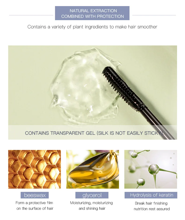 1Pcs Improve Messy Hair Untidy Hair Finishing Liquid Natural Fixed Fringe Dedicated Long Lasting Women Modeling Stick TSLM1