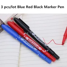 3 шт. маркерные ручки, маркерная ручка для кожи, инструмент для чернил, перманентные принадлежности для татуировки, хорошие водонепроницаемые чернила, тонкий наконечник, портативный