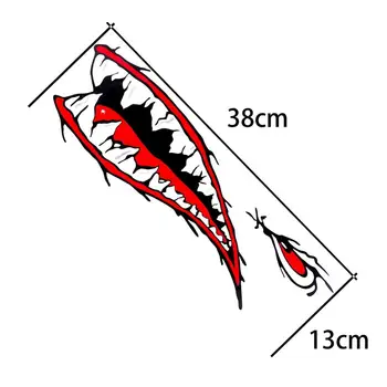 

Recommend 2PCS DIY Funny Rowing Kayak Rowing Boat Shark Teeth Mouth Sticker Vinyl Decal Sticker For Label