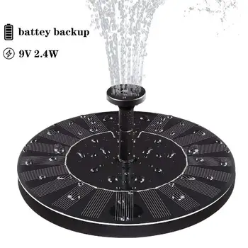 Solar Fontein Waterpomp Voor Vijver Zwembad Aquarium Landschap Met Tuin Zonne-energie Decoratieve Fontein 9V 2.4W Solar Fontein Waterpomp Voor Vijver Zwembad Aquarium Landschap Met Tuin Zonne-energie Decoratieve Fontein 9V 2.4W
