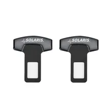 Аксессуары для hyundai Solaris, автомобильный Стайлинг, автомобильный ремень, пряжки, автомобильный пояс безопасности, сигнализация, заглушка, 2 шт